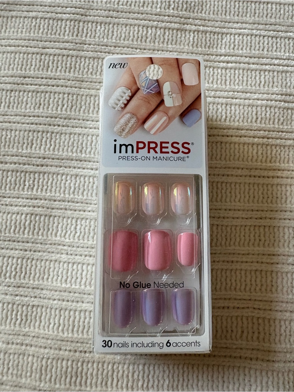 imPRESS Multicolor Pink & Purple Press-On Manicure